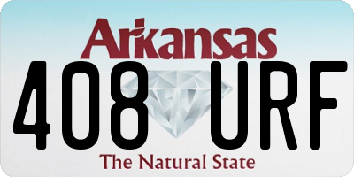 AR license plate 408URF