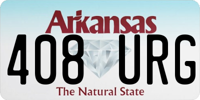AR license plate 408URG
