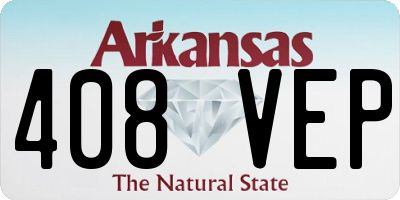 AR license plate 408VEP