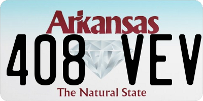 AR license plate 408VEV