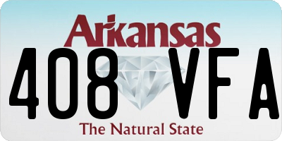 AR license plate 408VFA