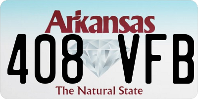 AR license plate 408VFB