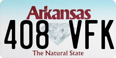 AR license plate 408VFK