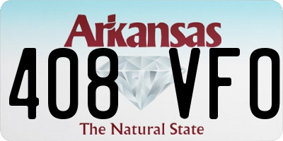 AR license plate 408VFO
