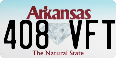 AR license plate 408VFT