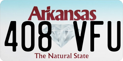 AR license plate 408VFU