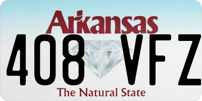 AR license plate 408VFZ