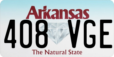 AR license plate 408VGE