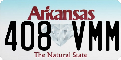 AR license plate 408VMM