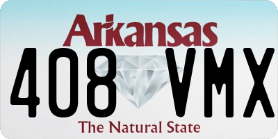 AR license plate 408VMX