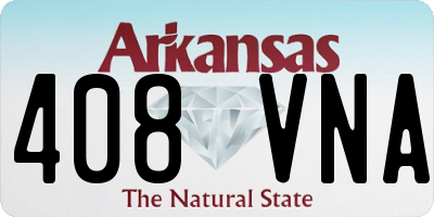 AR license plate 408VNA