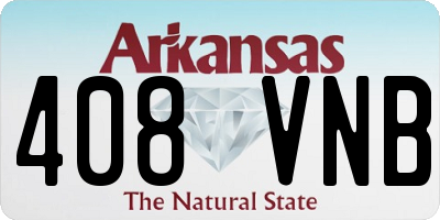 AR license plate 408VNB