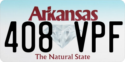 AR license plate 408VPF