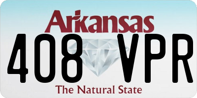 AR license plate 408VPR