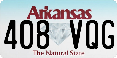 AR license plate 408VQG