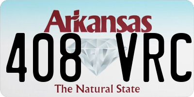 AR license plate 408VRC