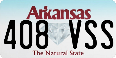 AR license plate 408VSS
