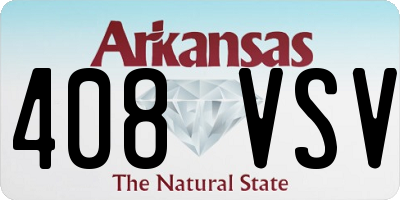 AR license plate 408VSV