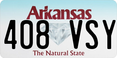 AR license plate 408VSY