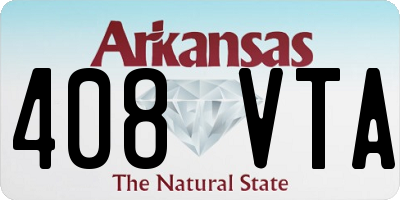 AR license plate 408VTA