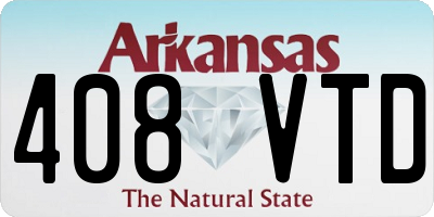 AR license plate 408VTD