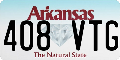 AR license plate 408VTG