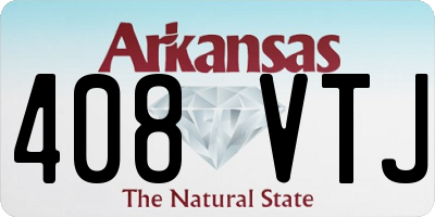 AR license plate 408VTJ