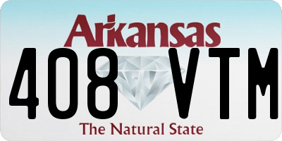 AR license plate 408VTM