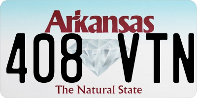 AR license plate 408VTN