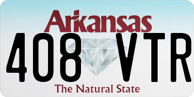 AR license plate 408VTR