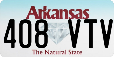 AR license plate 408VTV