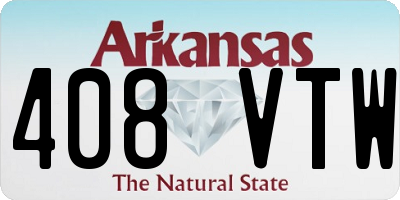 AR license plate 408VTW