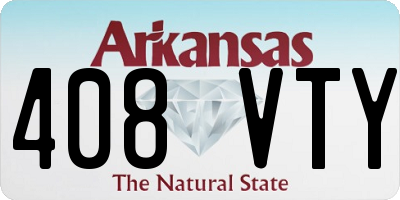 AR license plate 408VTY