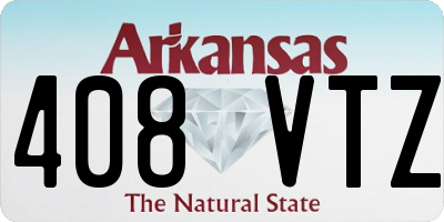 AR license plate 408VTZ
