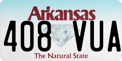 AR license plate 408VUA