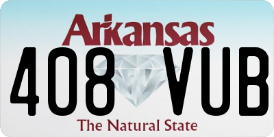 AR license plate 408VUB