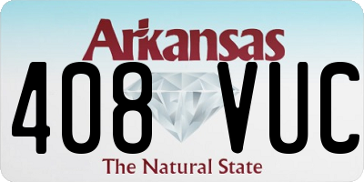 AR license plate 408VUC