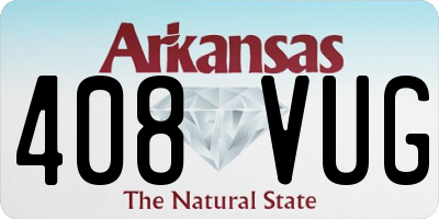 AR license plate 408VUG