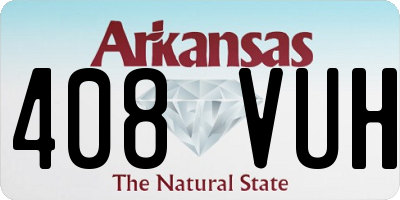 AR license plate 408VUH