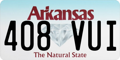 AR license plate 408VUI