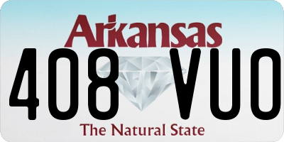 AR license plate 408VUO