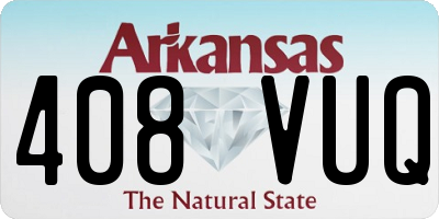 AR license plate 408VUQ