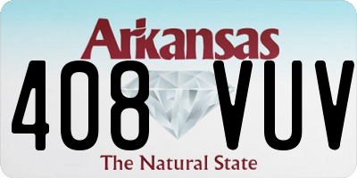 AR license plate 408VUV