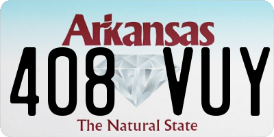 AR license plate 408VUY