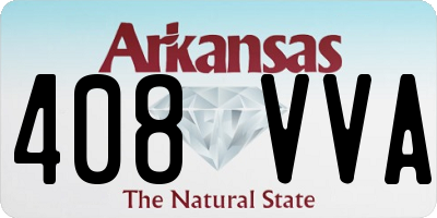AR license plate 408VVA