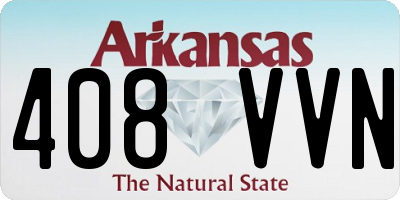 AR license plate 408VVN
