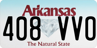 AR license plate 408VVO