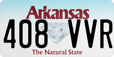AR license plate 408VVR