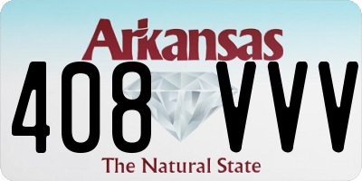 AR license plate 408VVV
