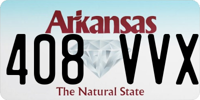 AR license plate 408VVX